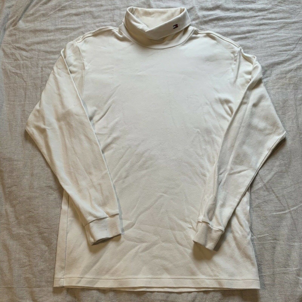 Men's Vintage Tommy Hilfiger Turtleneck Flag Logo